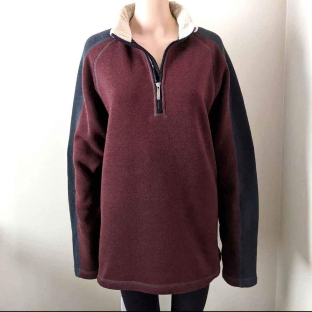 Vintage Columbia fleece 1/4 zip sweater, size large